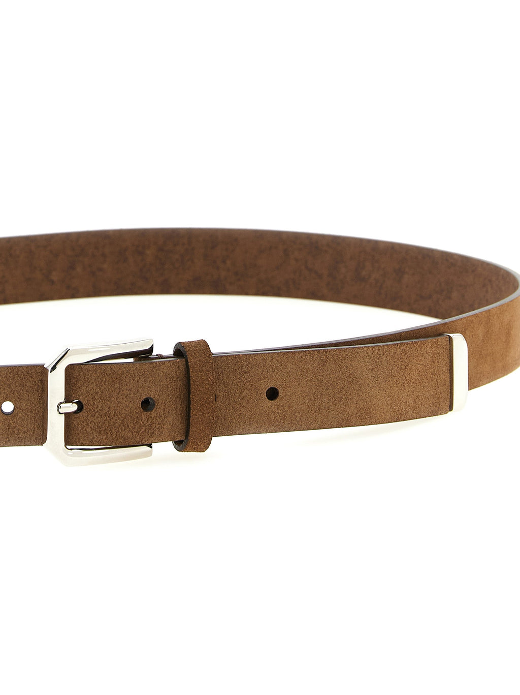 Brunello Cucinelli Brown Bull Skin Regular Belt