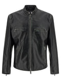 Dsquared² Black Leather Leather Jacket