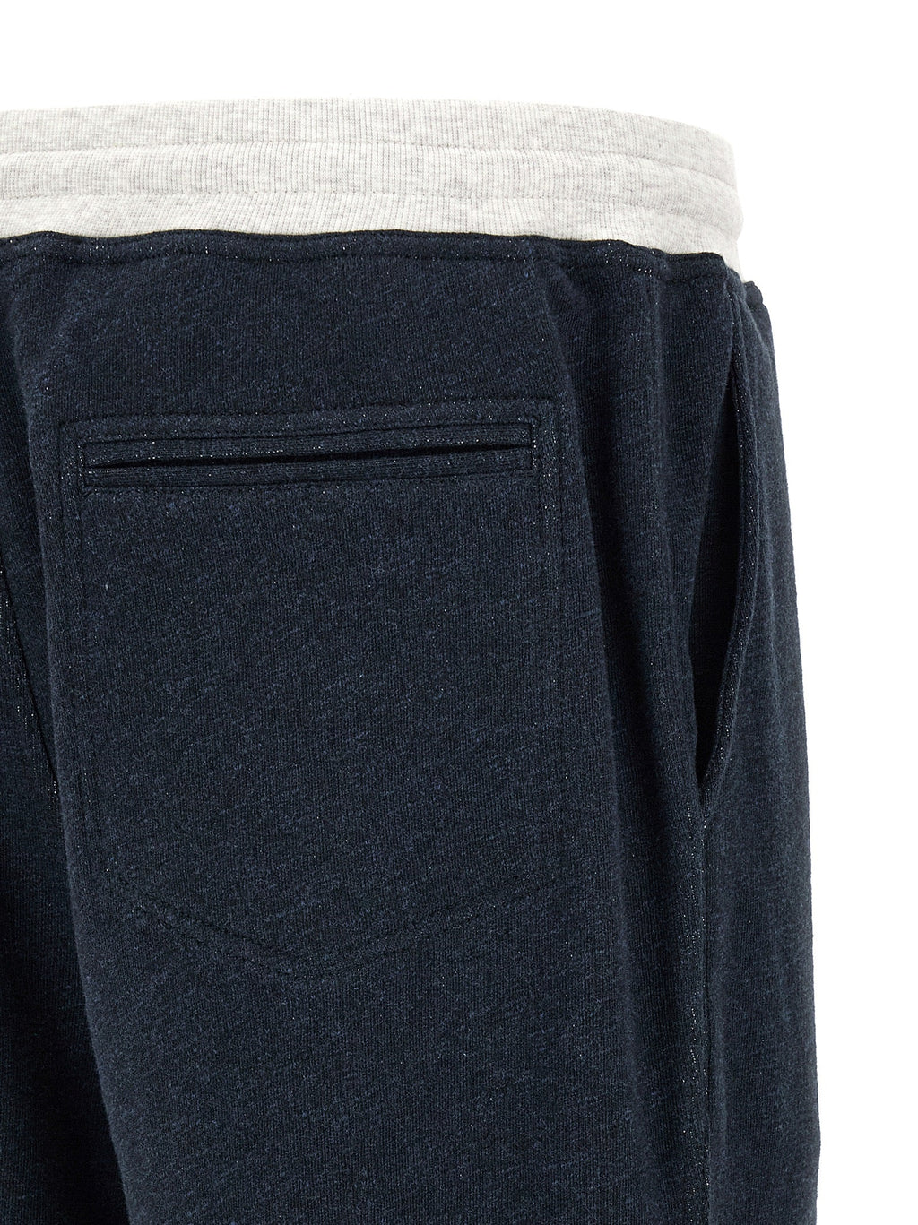 Brunello Cucinelli Blue Cotton Joggers (Workout Pants)
