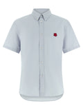 Kenzo Blue Cotton Blouse