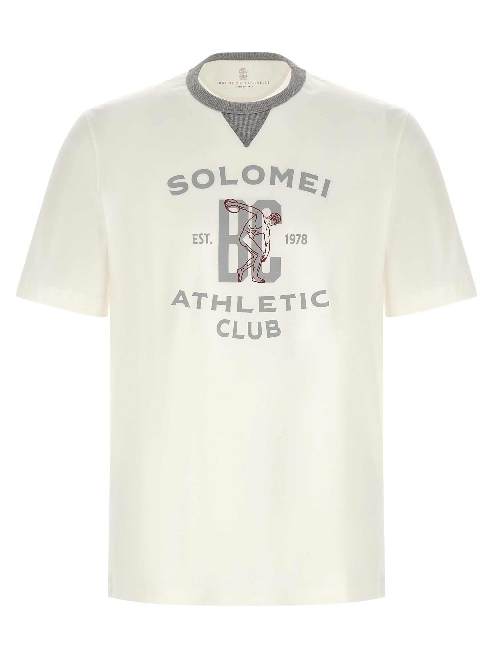 Brunello Cucinelli White Cotton T-Shirt