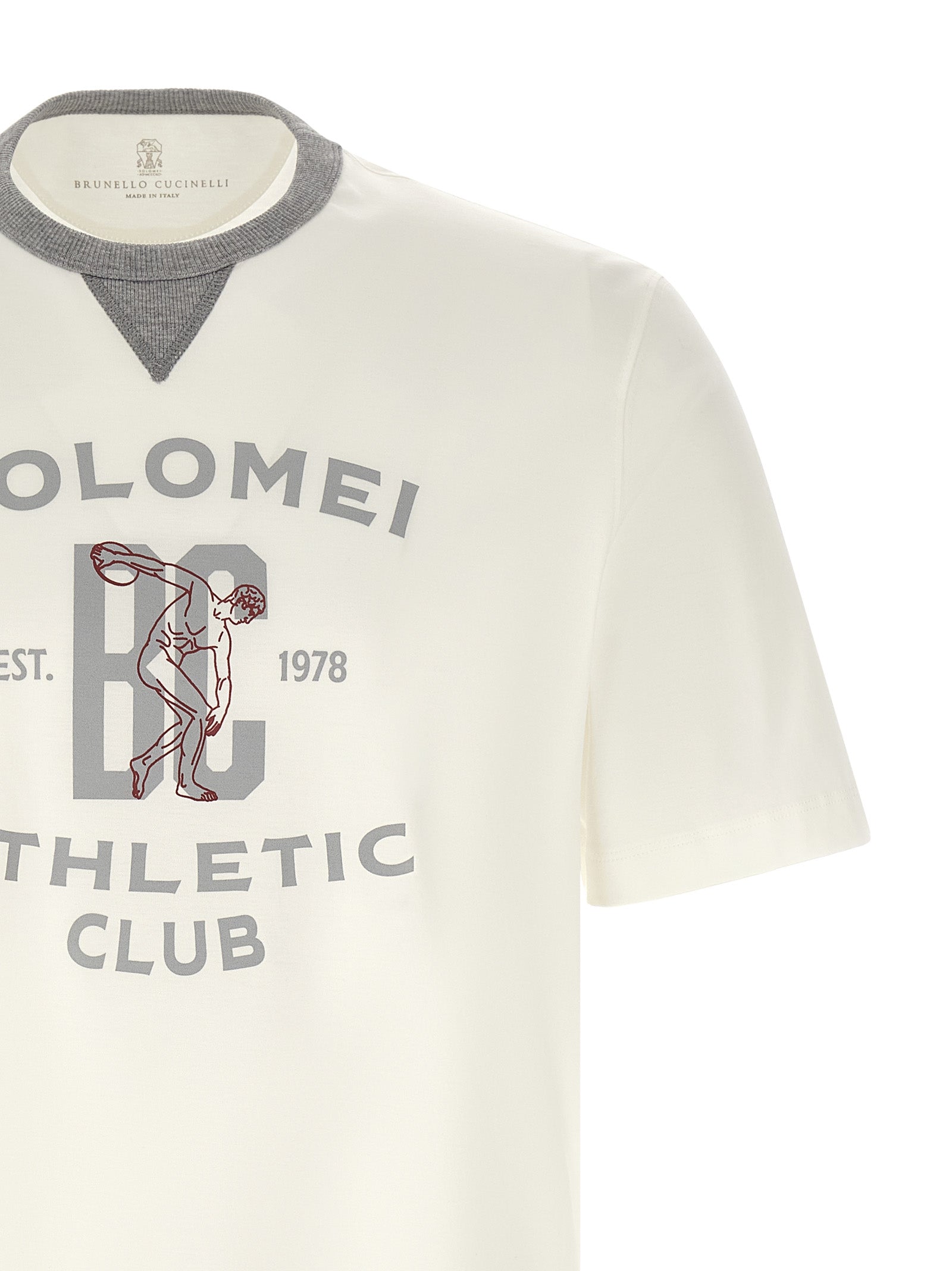 Brunello Cucinelli White Cotton T-Shirt