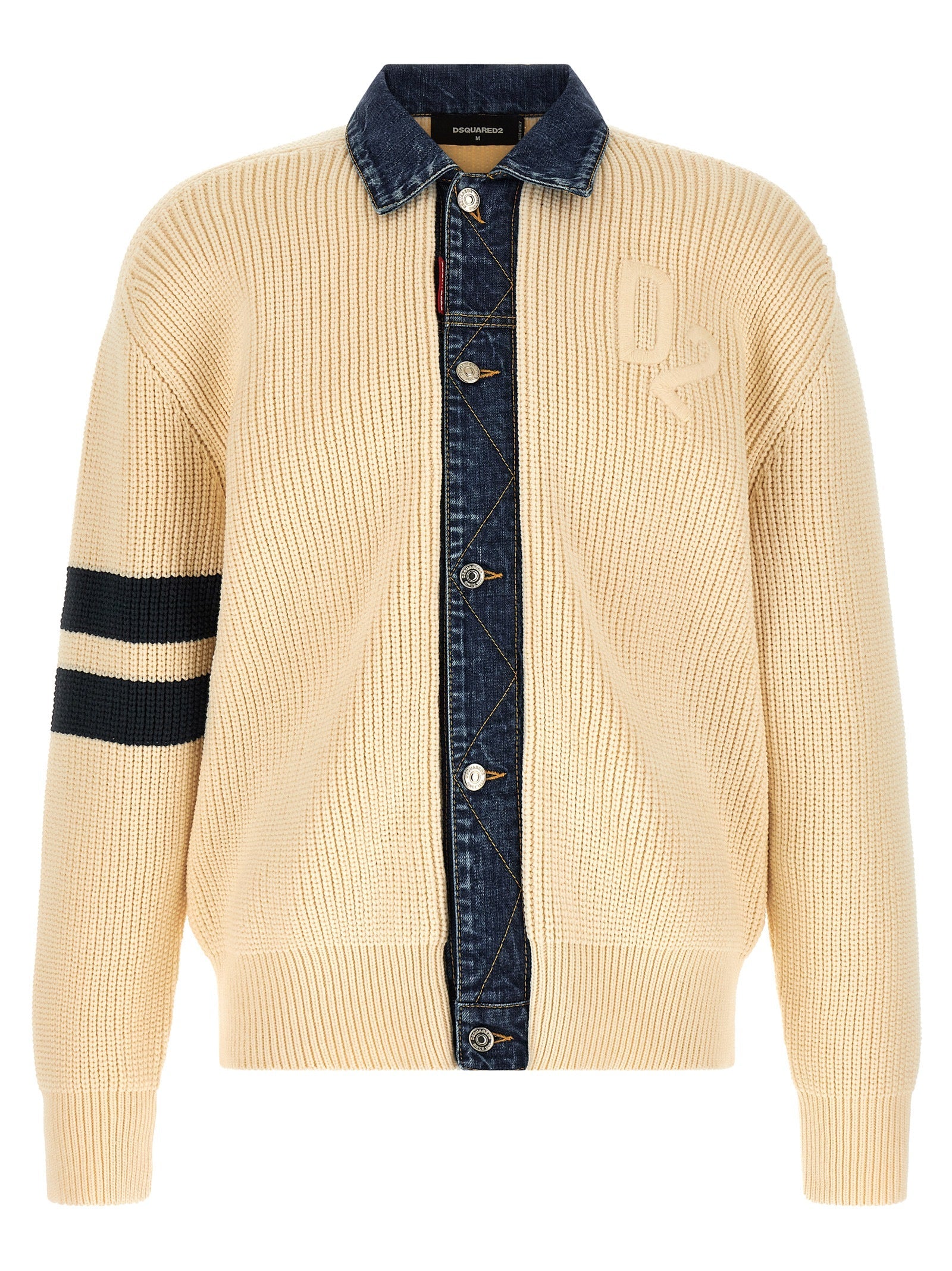 Dsquared² Beige Cotton Cardigan