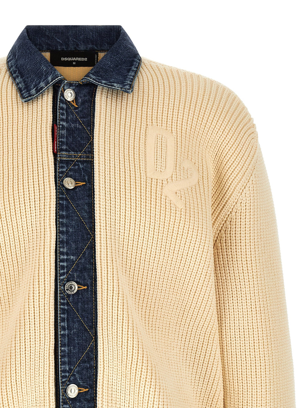 Dsquared² Beige Cotton Cardigan