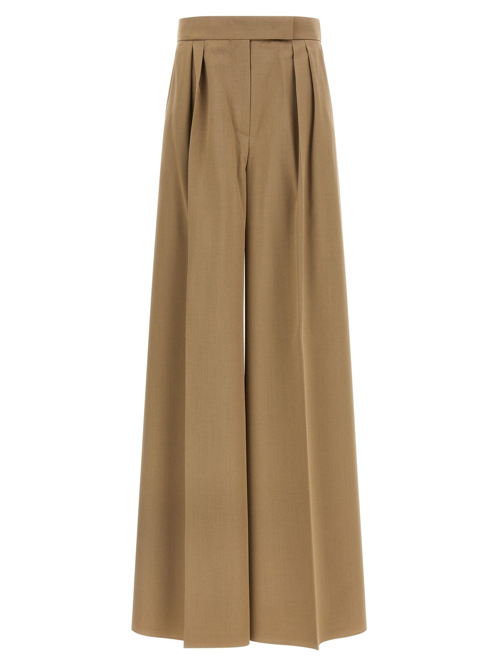 Max Mara Brown Virgin Wool Casual Pants