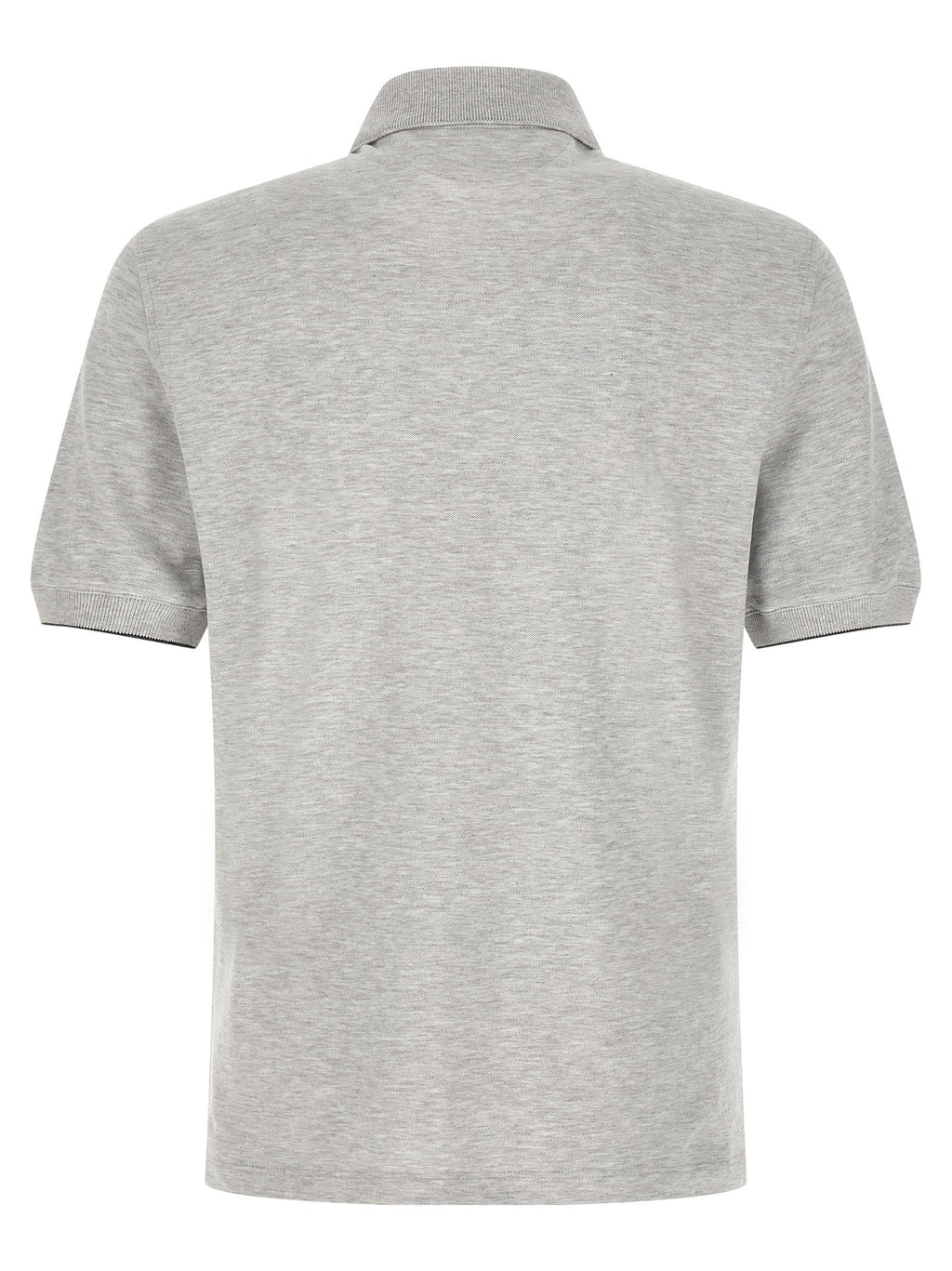 Brunello Cucinelli Gray Cotton Polo Shirt