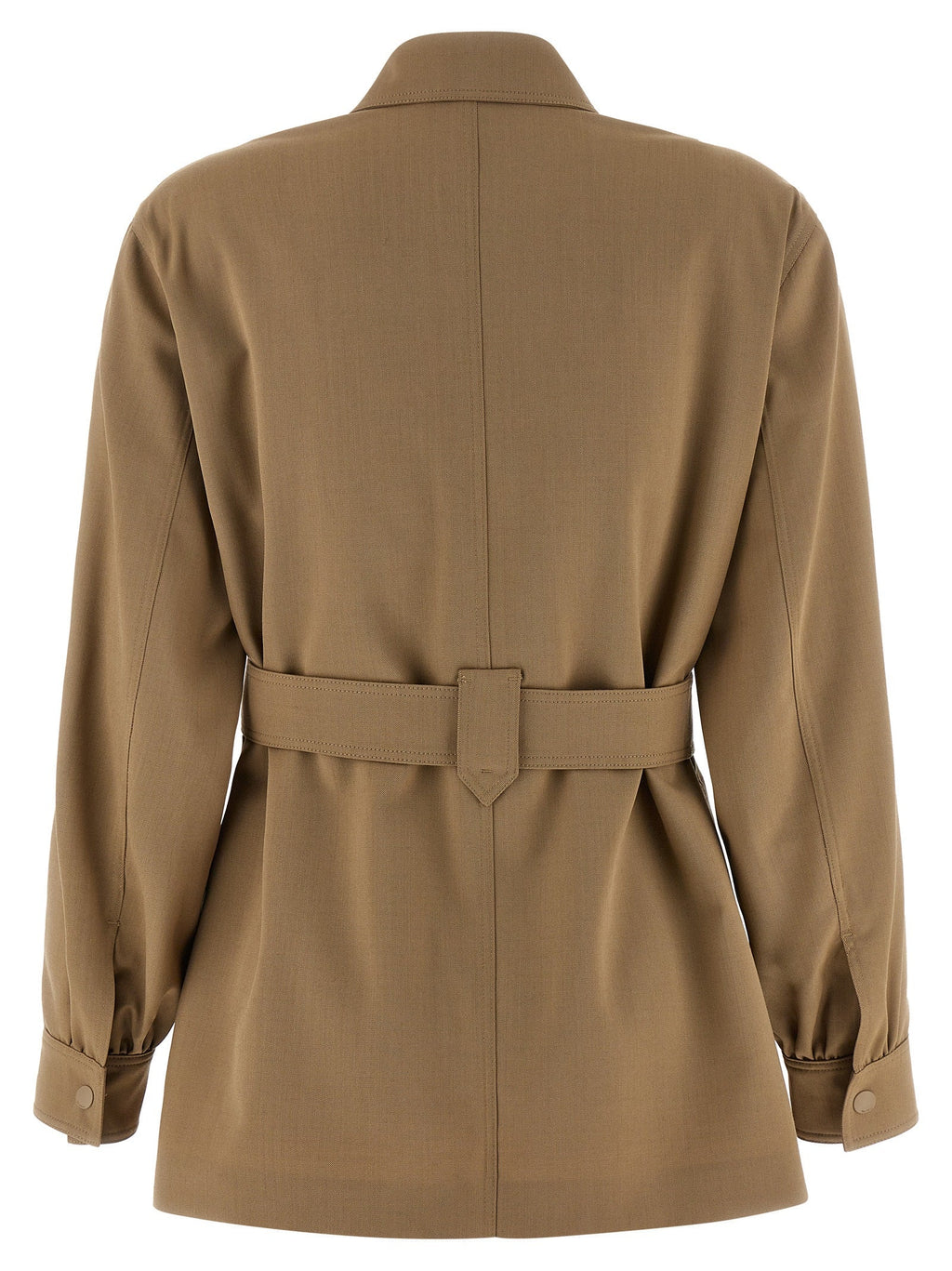 Max Mara Beige Virgin Wool Blouse