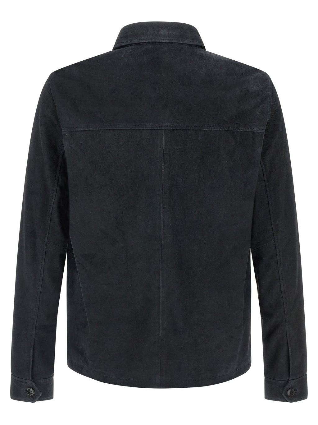 Pal Zileri Blue Leather Leather Jacket