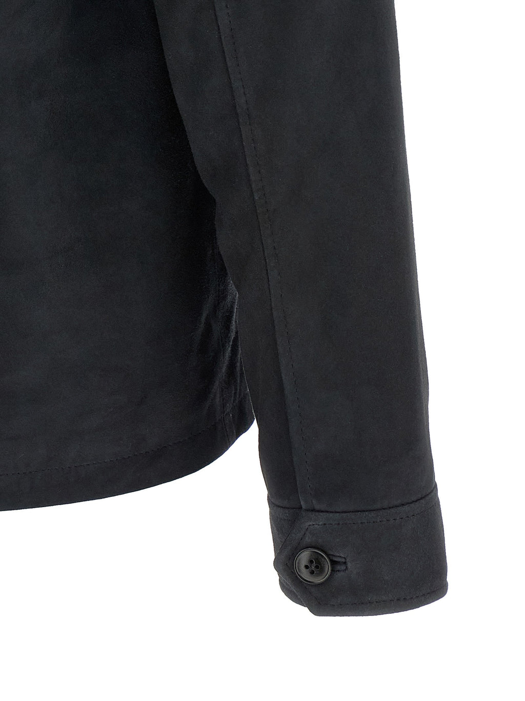 Pal Zileri Blue Leather Leather Jacket