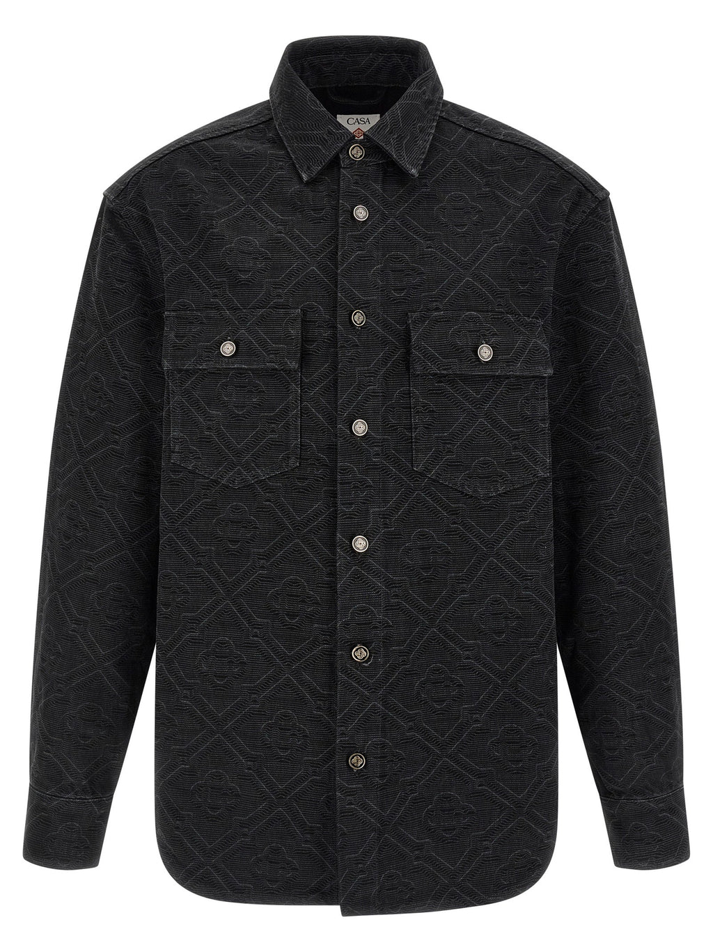 Casablanca Black Cotton Blouse