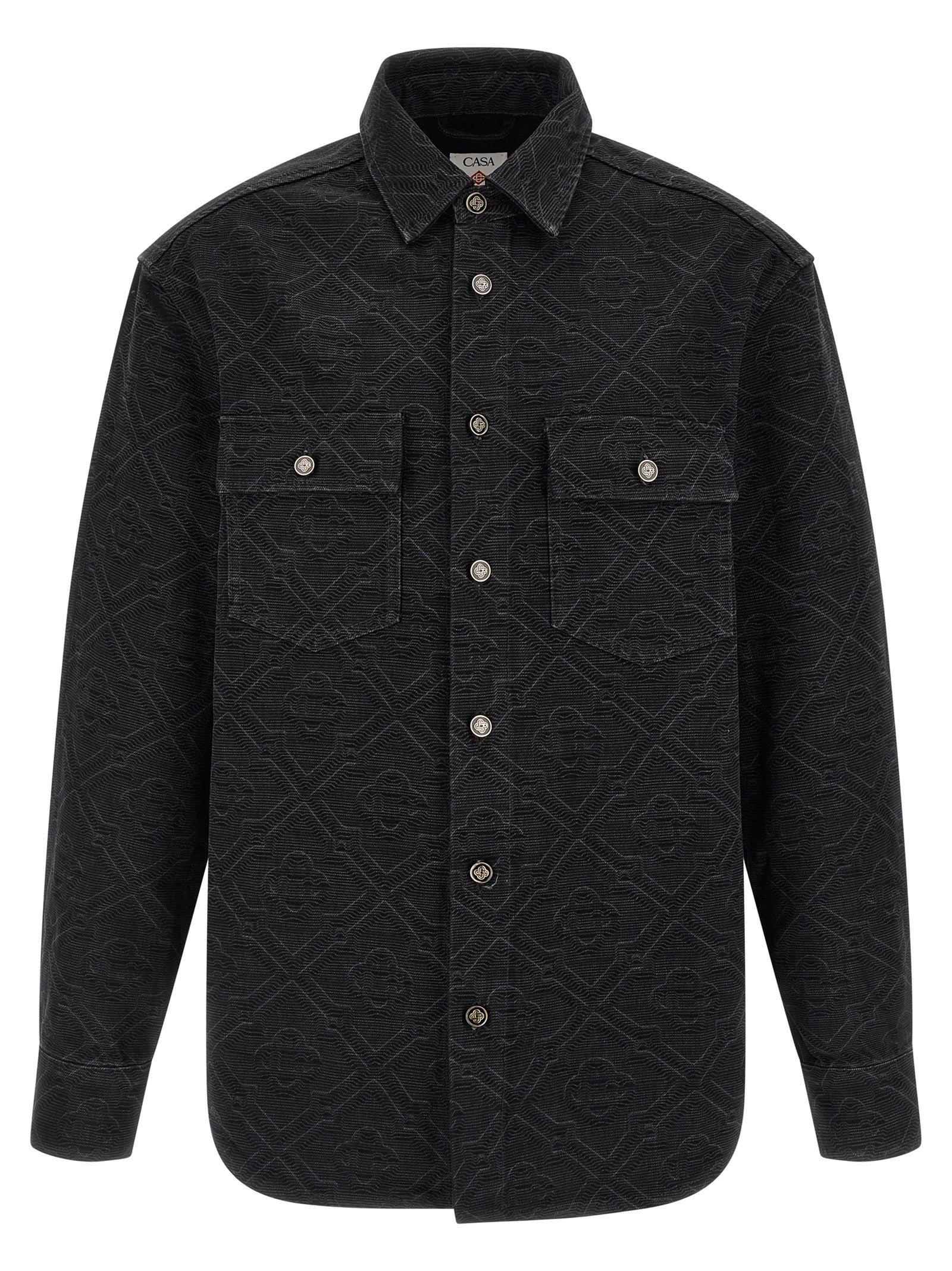 Casablanca Black Cotton Blouse