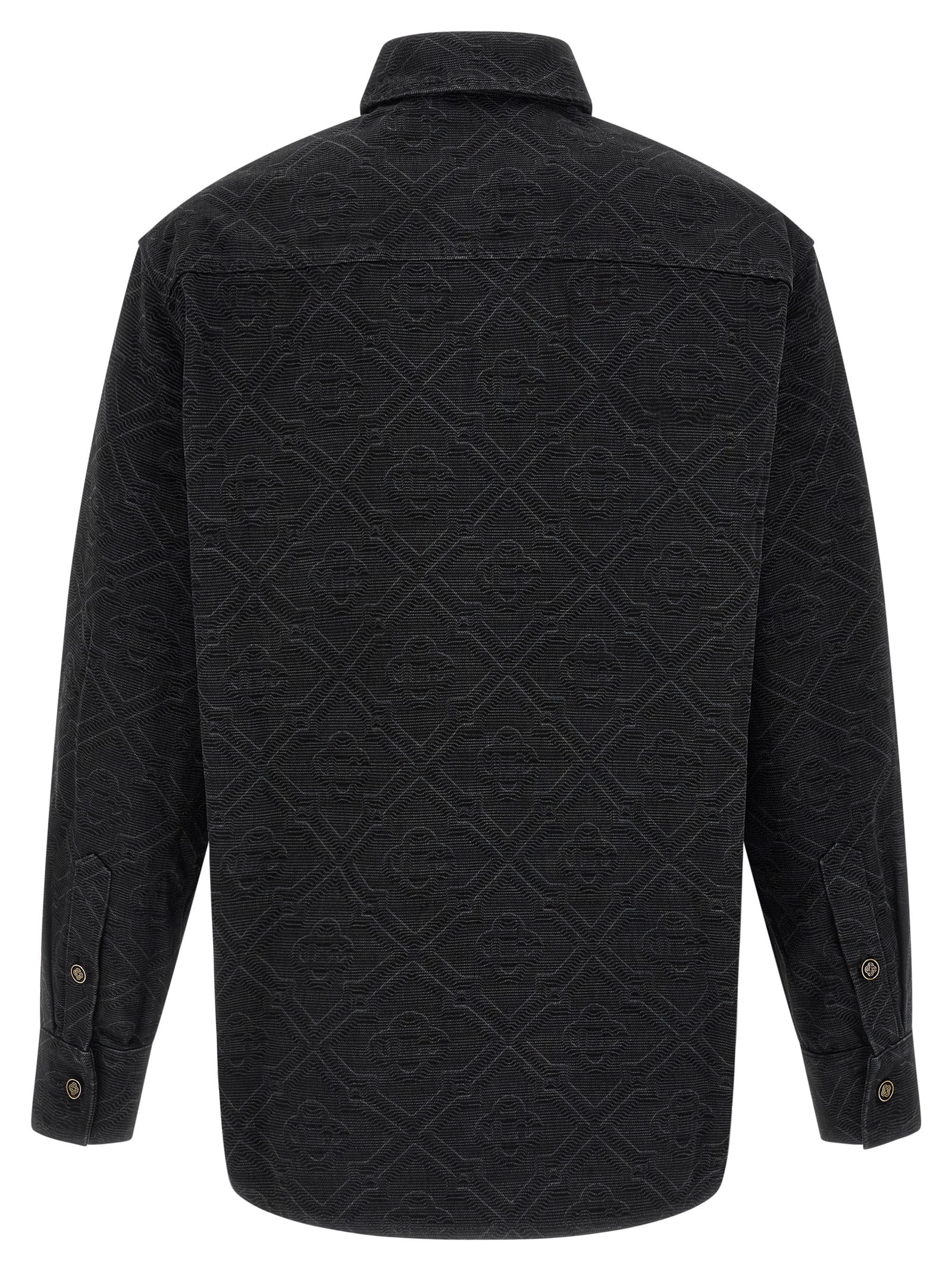 Casablanca Black Cotton Blouse