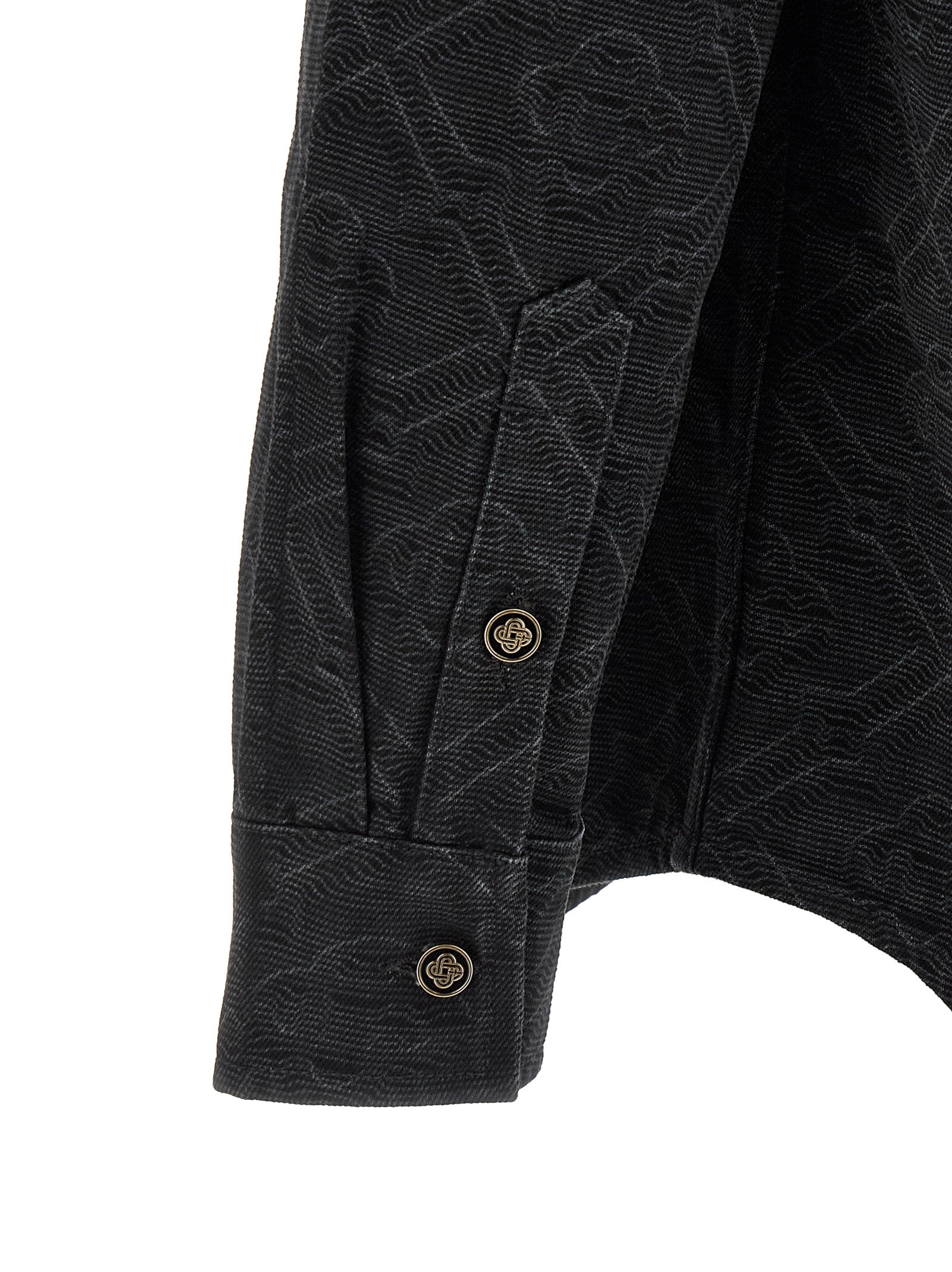 Casablanca Black Cotton Blouse