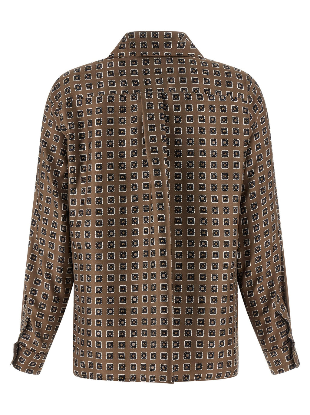 Max Mara Brown Silk Blouse