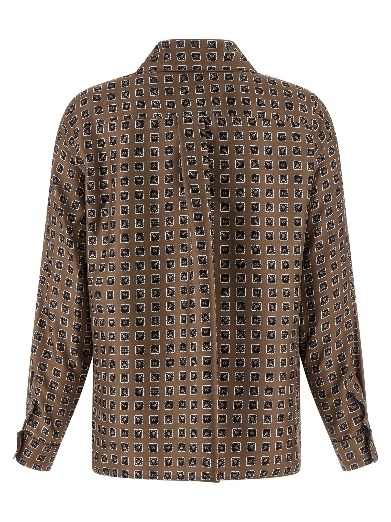 Max Mara Brown Silk Blouse