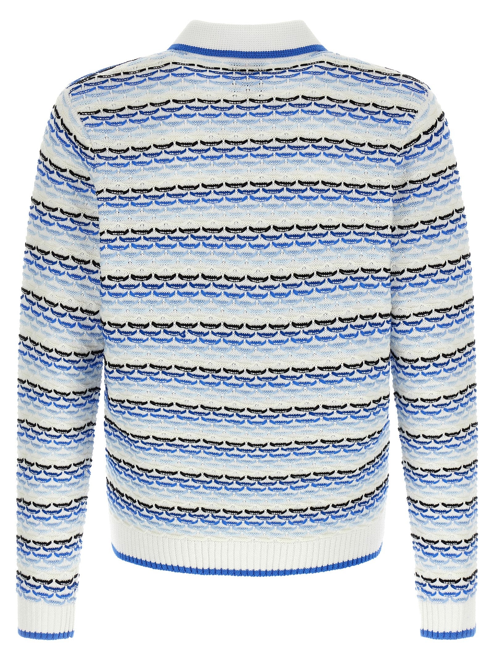 Casablanca Blue Cotton Polo Shirt
