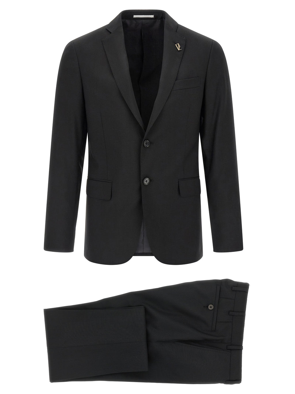 Pal Zileri Black Wool Two-Piece Suit