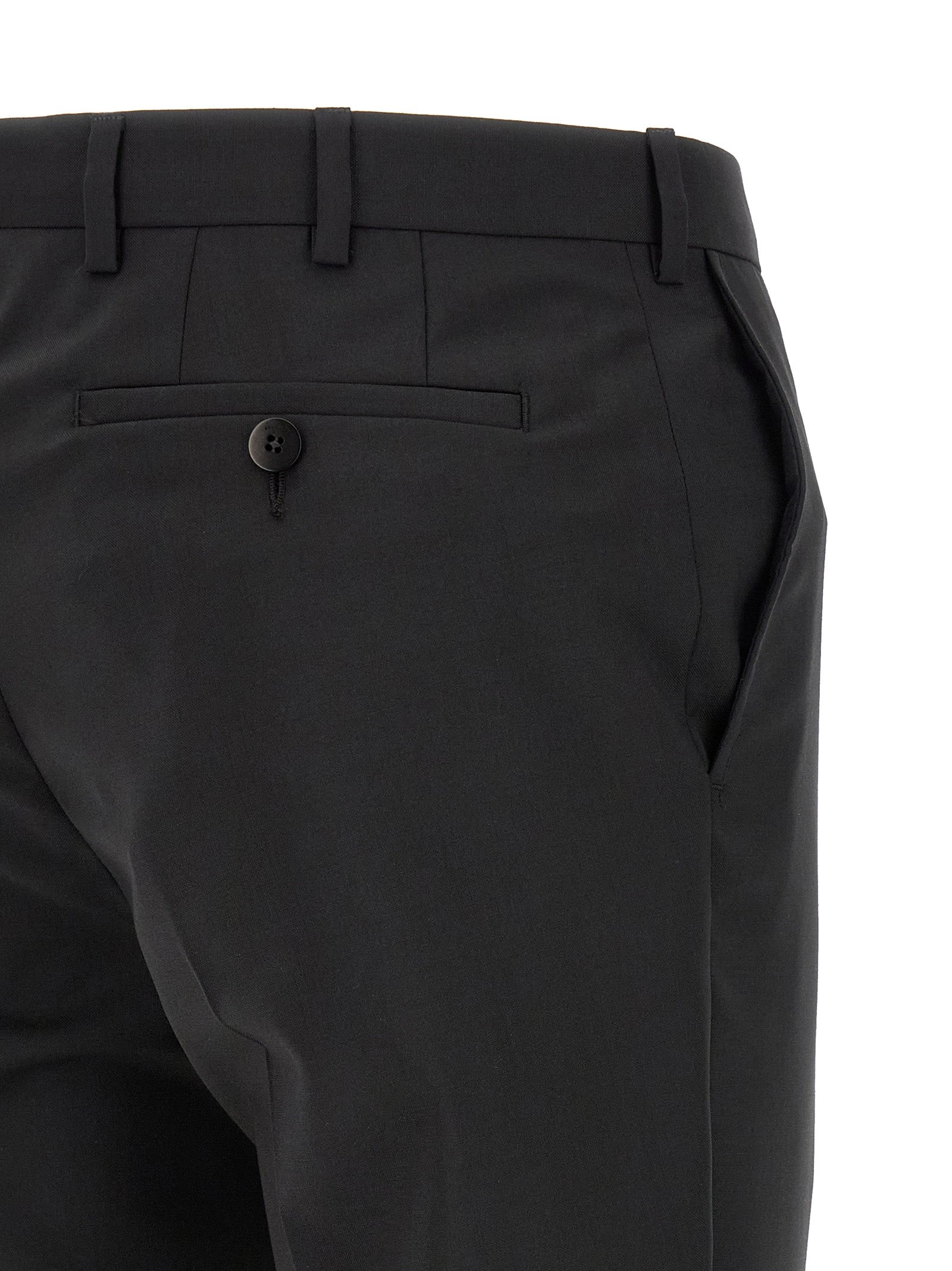 Pal Zileri Black Wool Two-Piece Suit