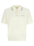 Casablanca White Cotton Polo Shirt