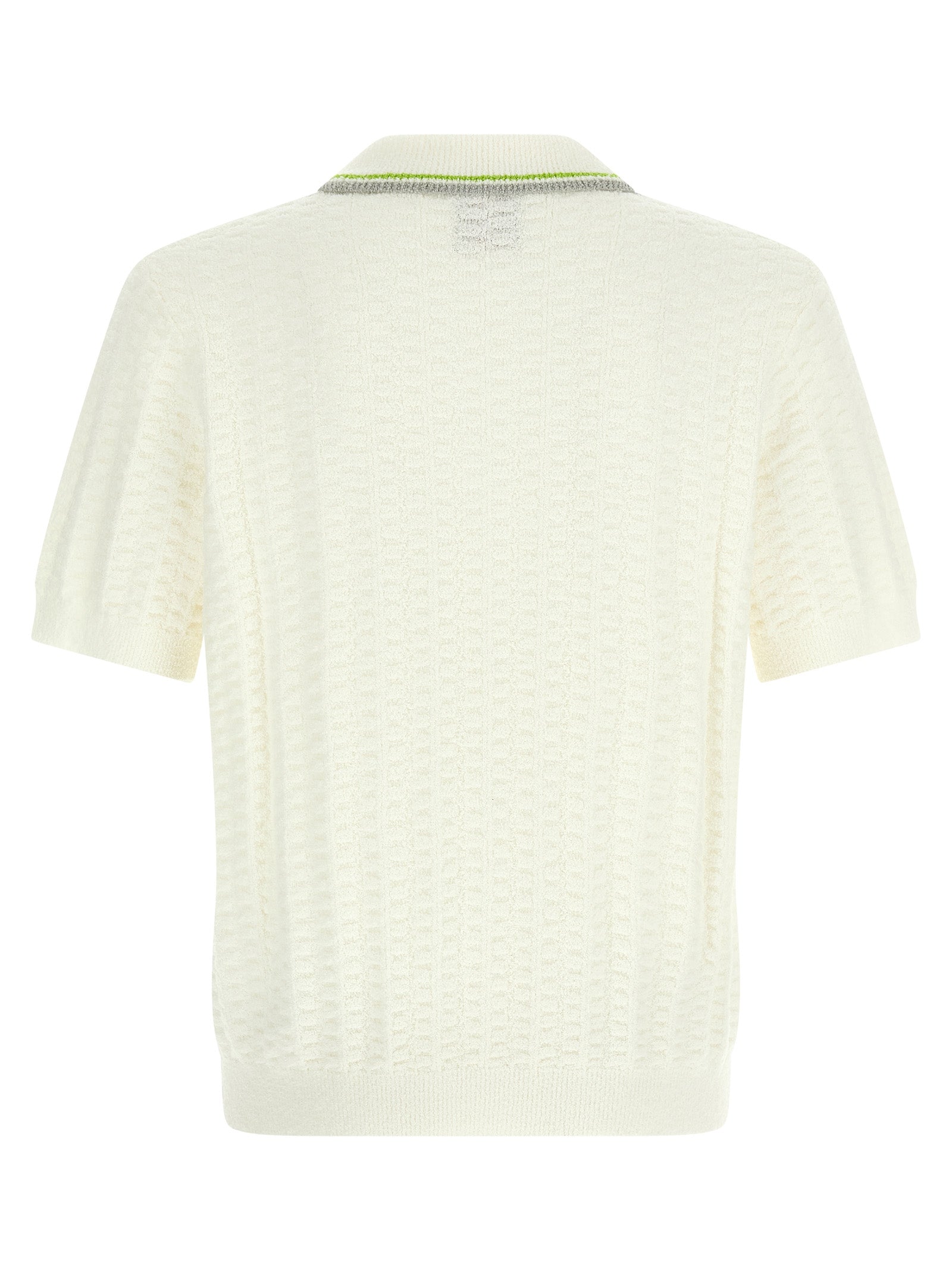 Casablanca White Cotton Polo Shirt