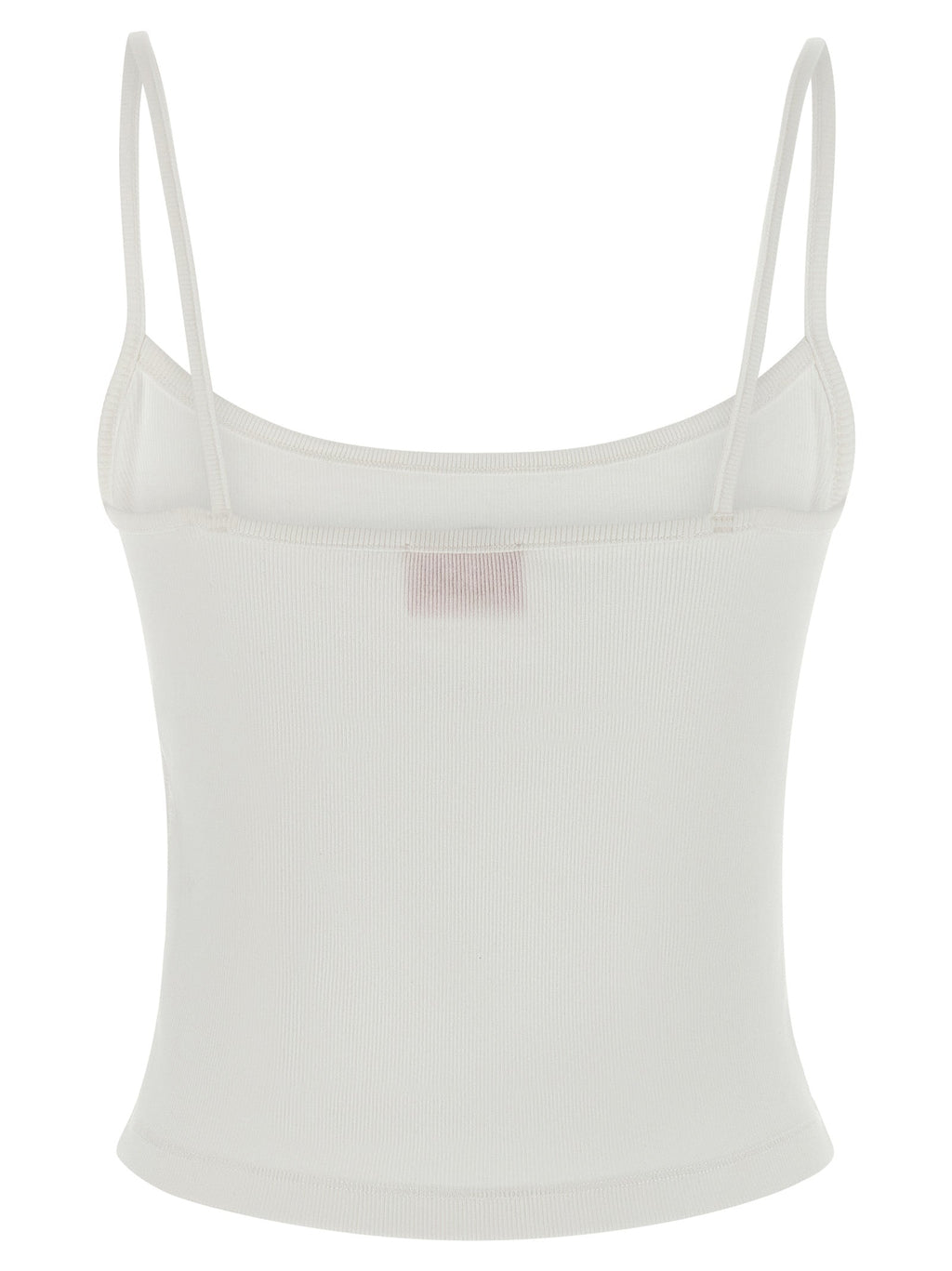 Diesel White Cotton Tank Tops