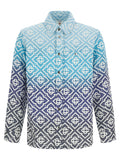 Casablanca Blue Cotton Shell Jacket