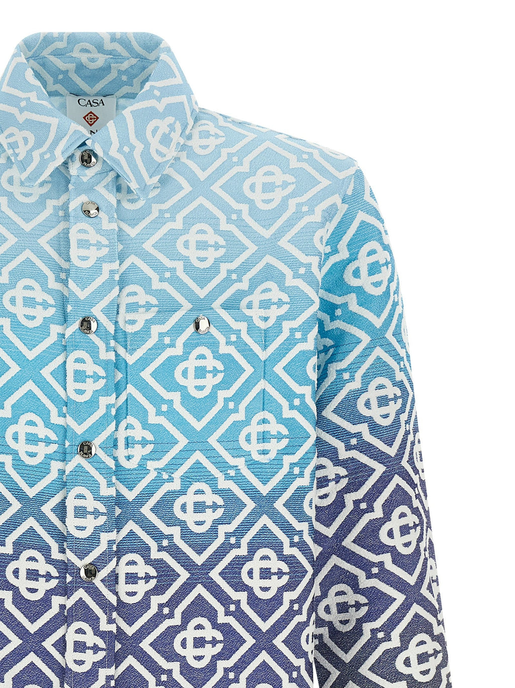 Casablanca Blue Cotton Shell Jacket