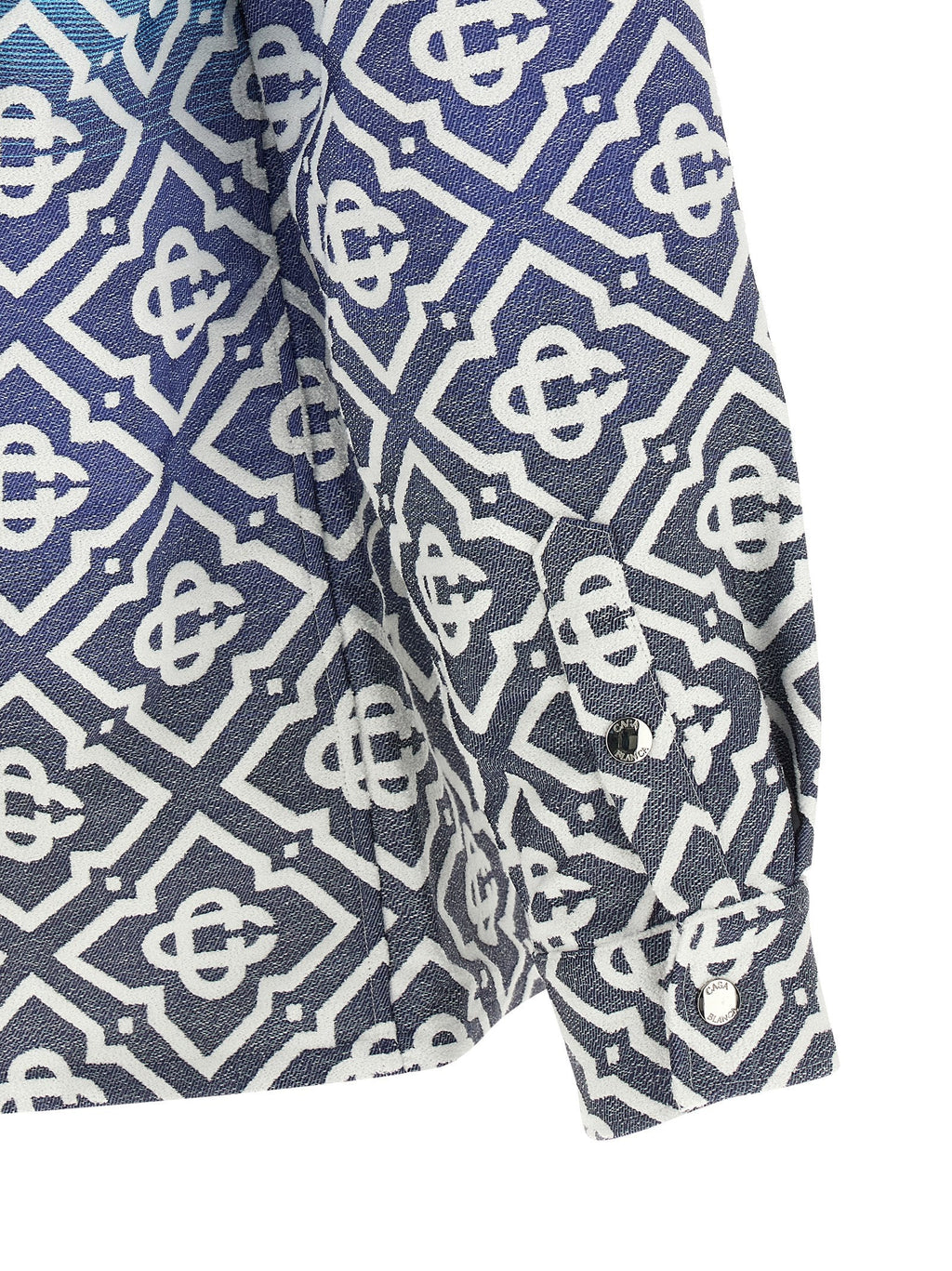 Casablanca Blue Cotton Shell Jacket