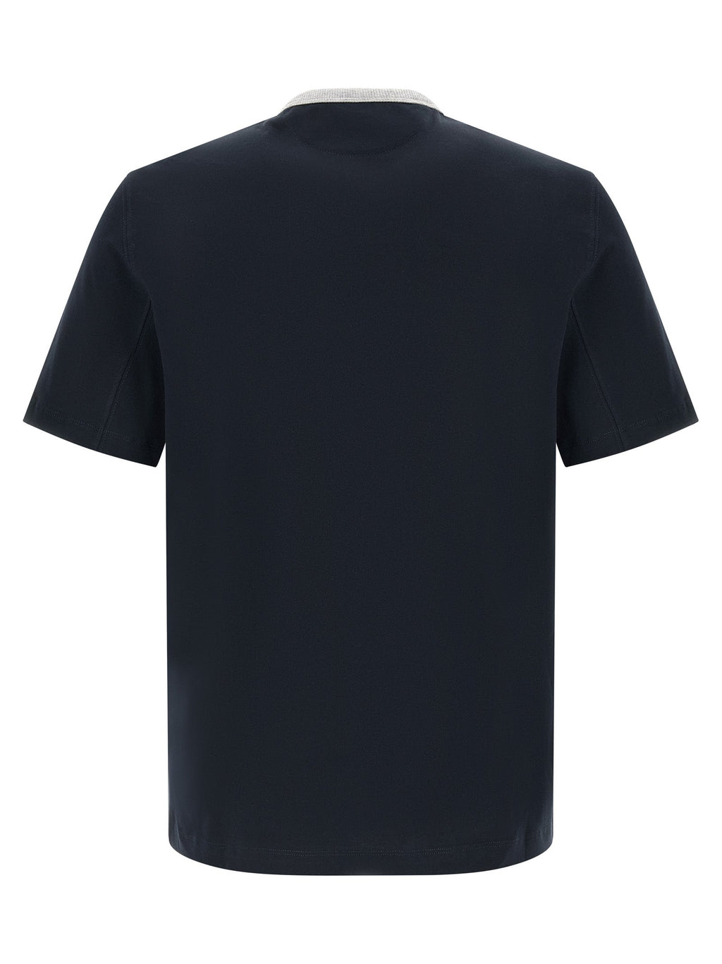Brunello Cucinelli Blue Cotton T-Shirt