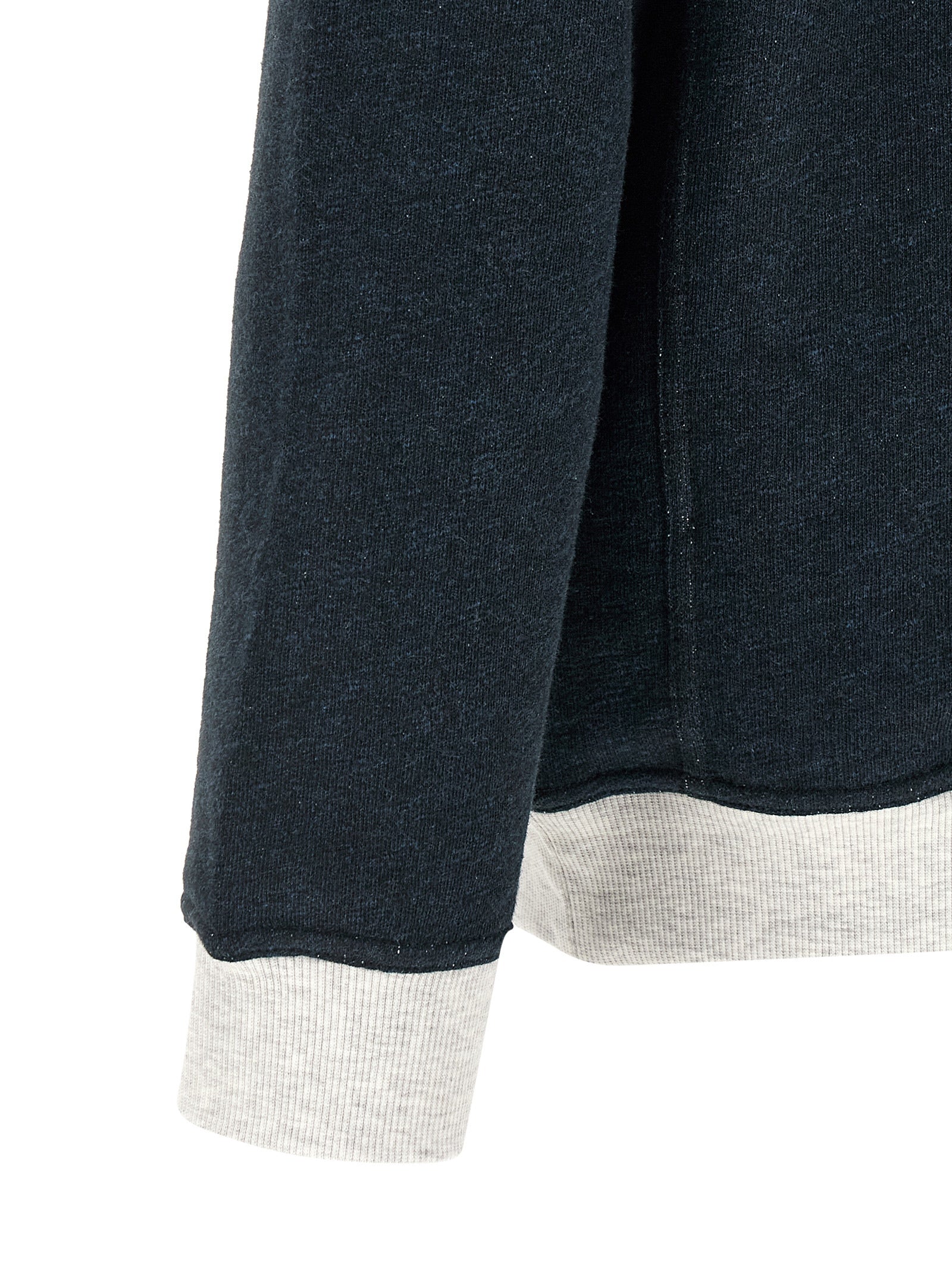 Brunello Cucinelli Blue Cotton Sweatshirt
