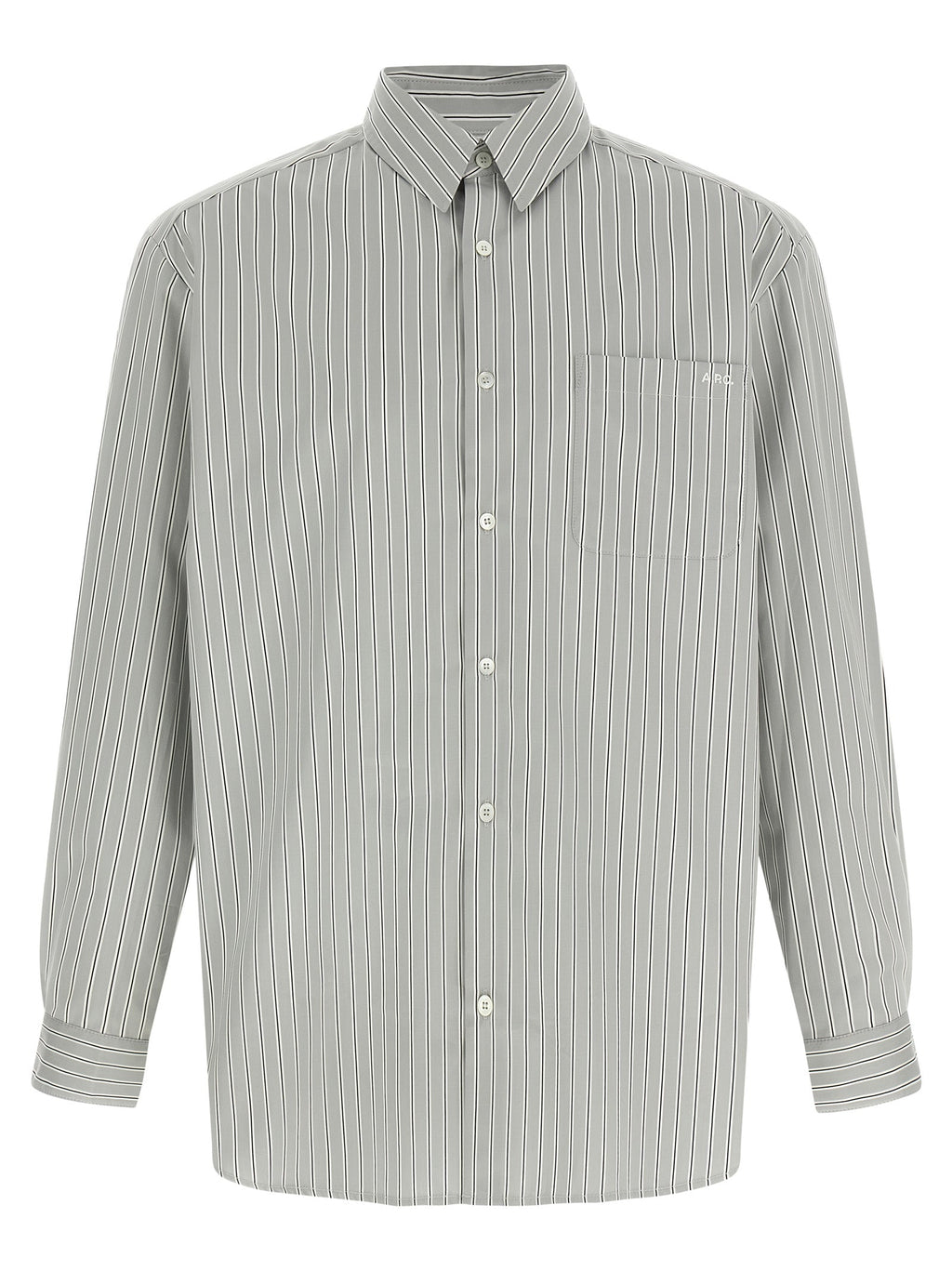 A.P.C. Gray Cotton Blouse