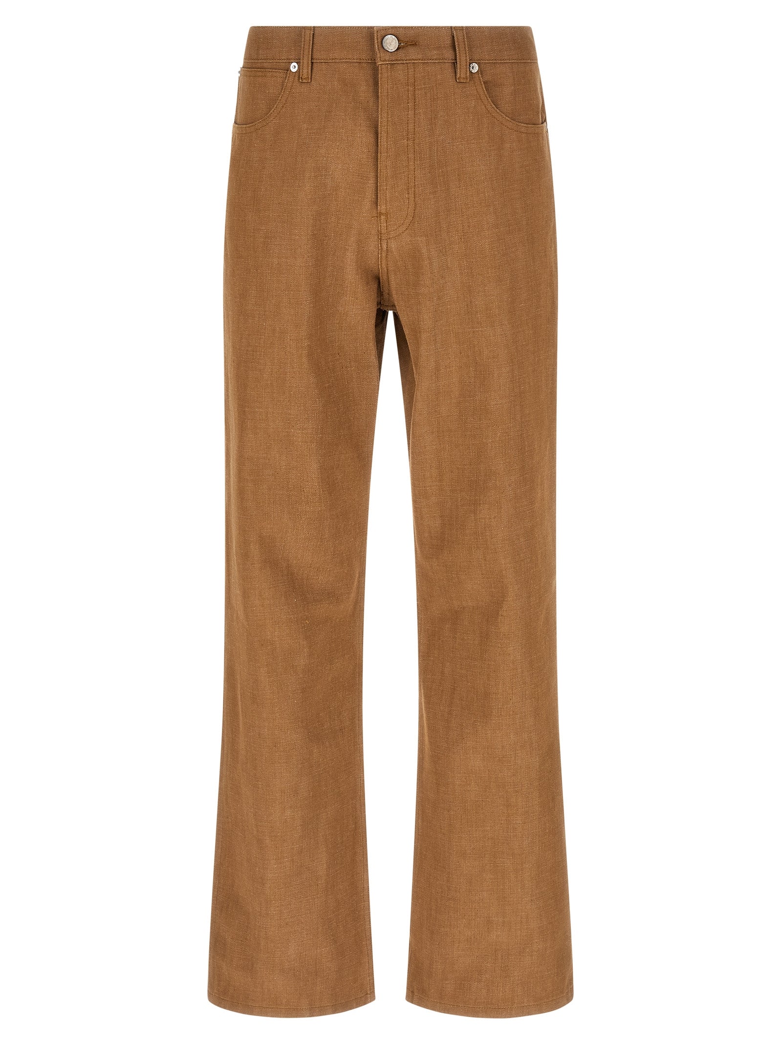 A.P.C. Brown Cotton Jeans Denim