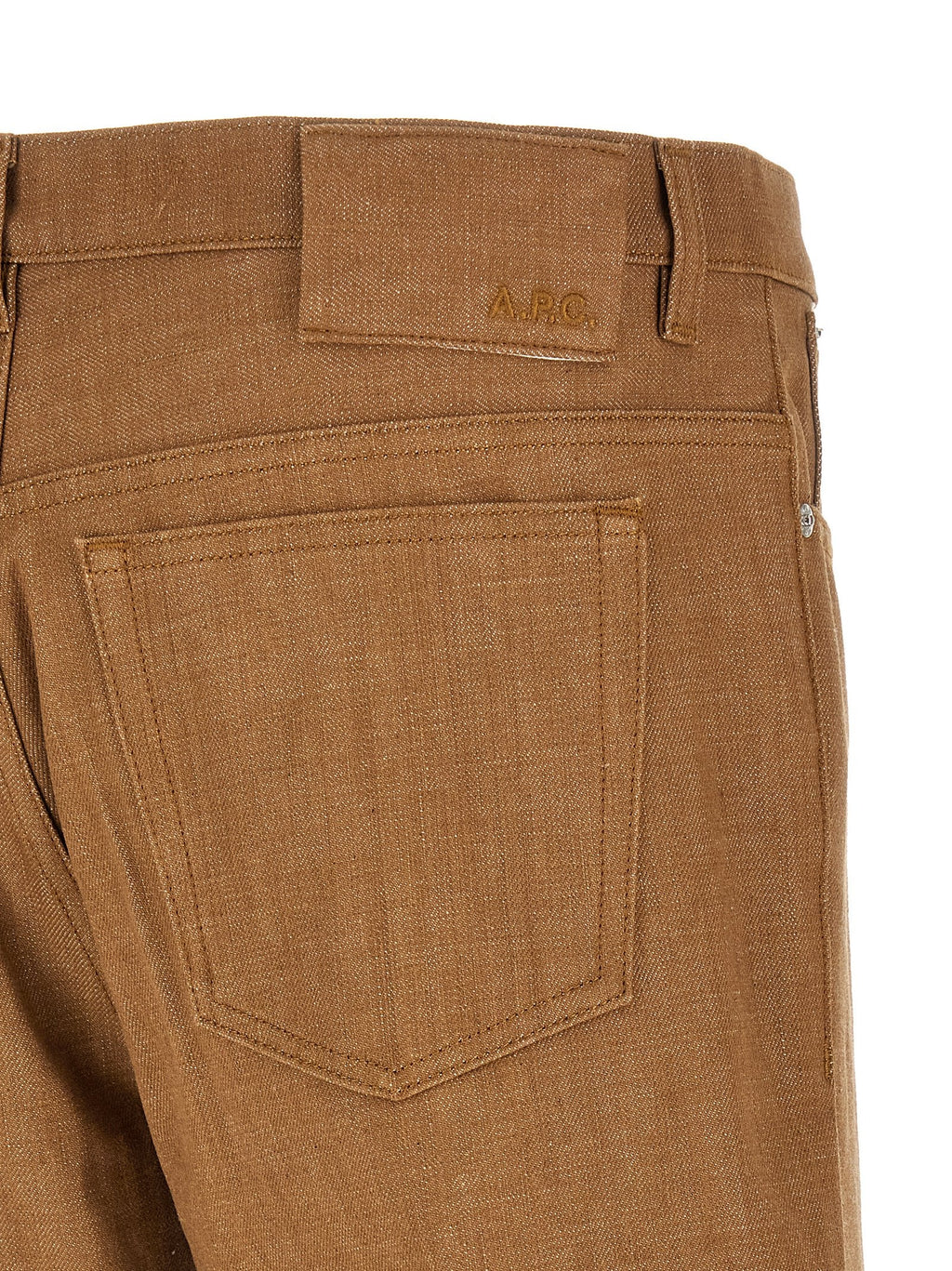 A.P.C. Brown Cotton Jeans Denim