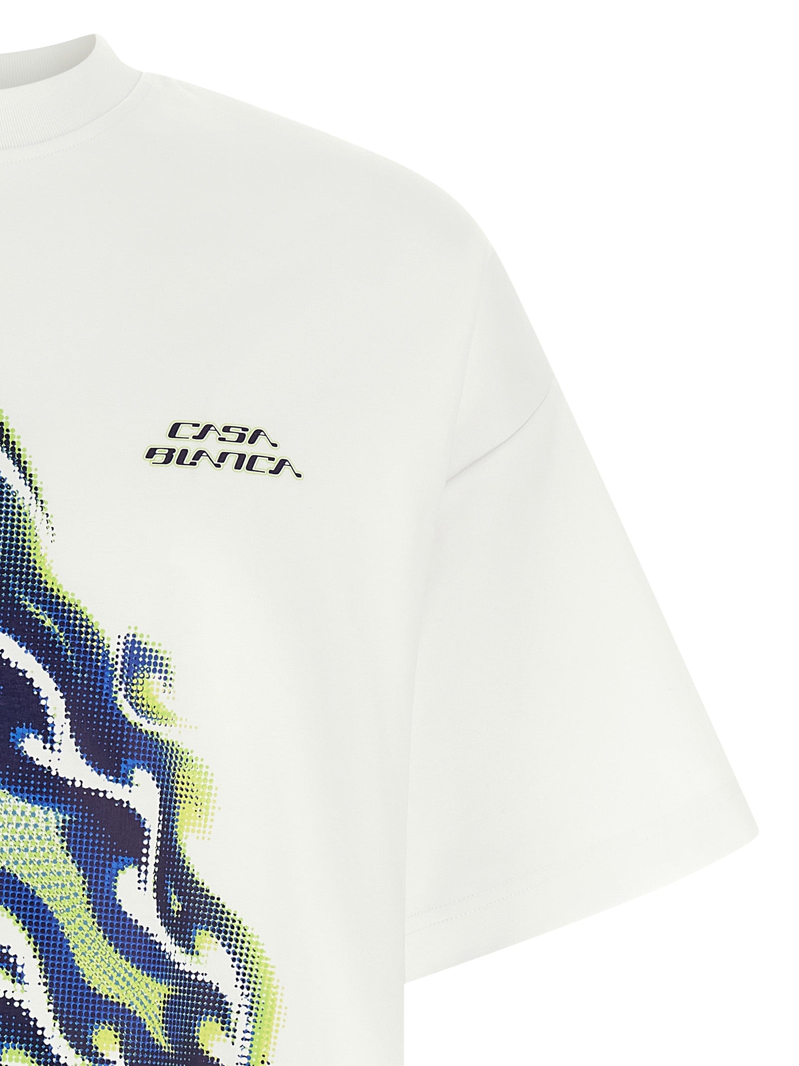 Casablanca White Cotton T-Shirt