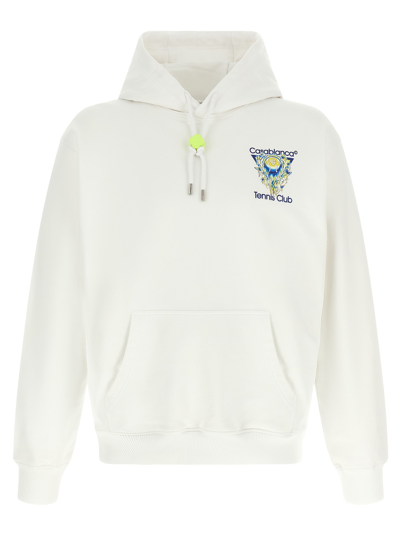 Casablanca White Organic Cotton Sweatshirt