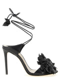 Alexandre Birman Black Cowhide Stiletto Heel Sandals