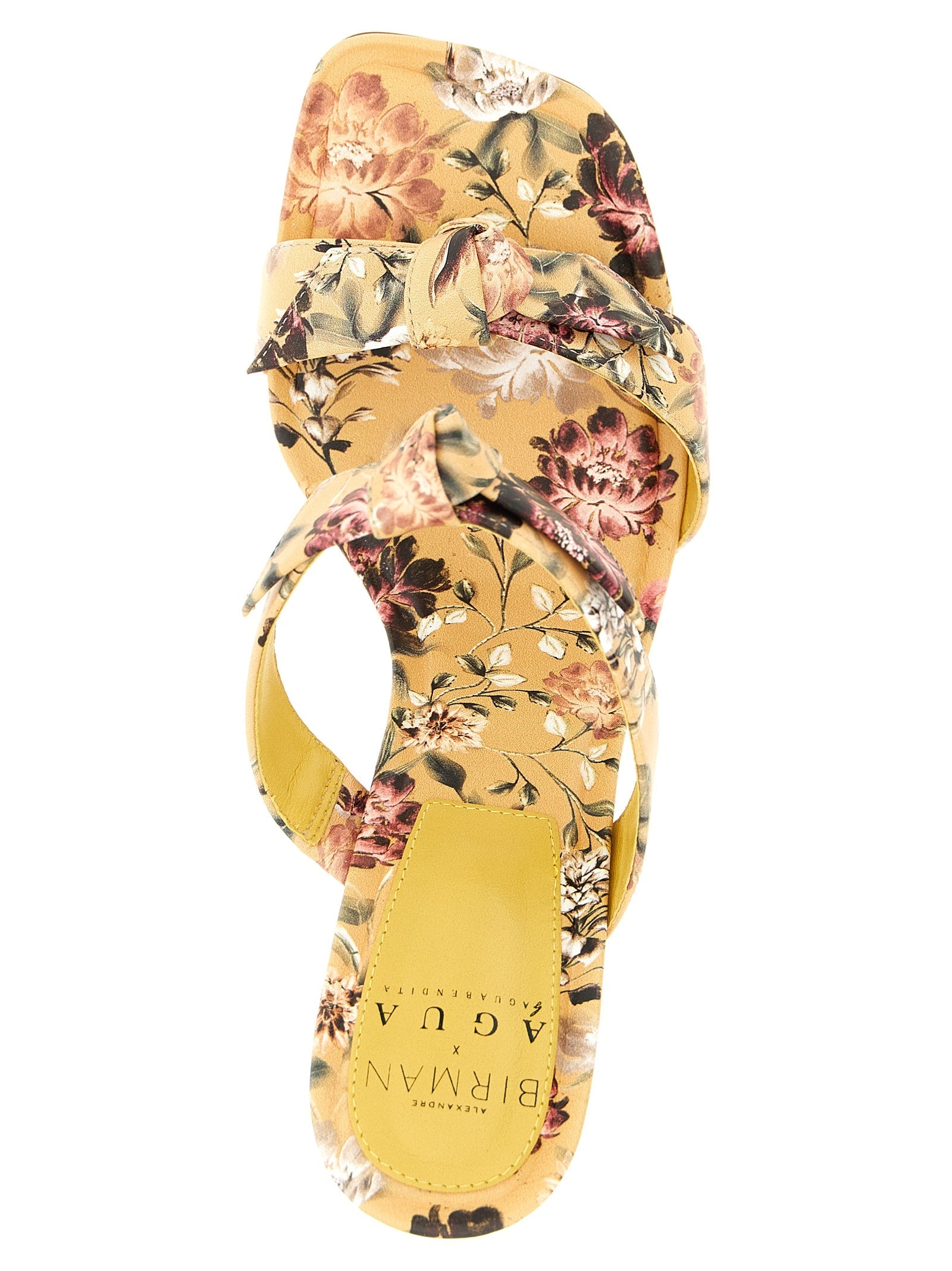 Alexandre Birman Bicolor Cowhide Stiletto Heel Sandals