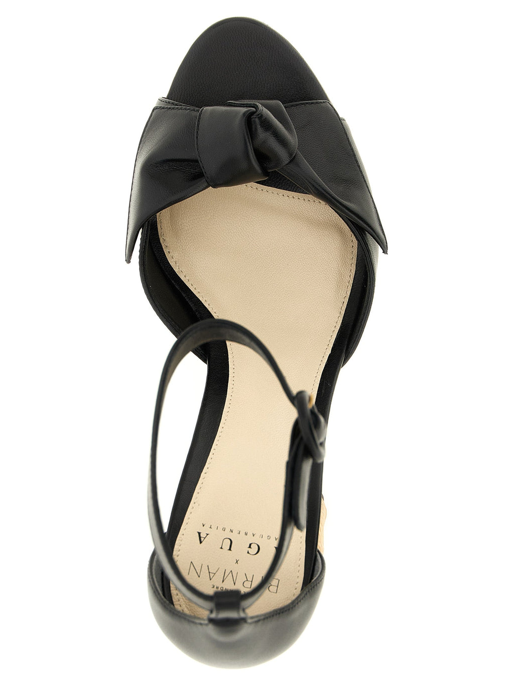Alexandre Birman Black Cowhide Stiletto Heel Sandals