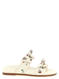 Alexandre Birman White Cowhide Slides