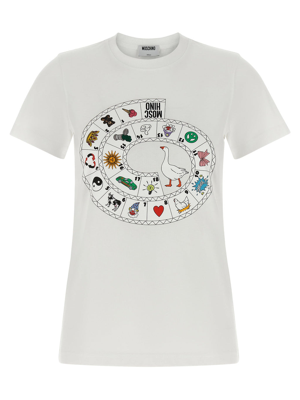 Moschino White Cotton T-Shirt