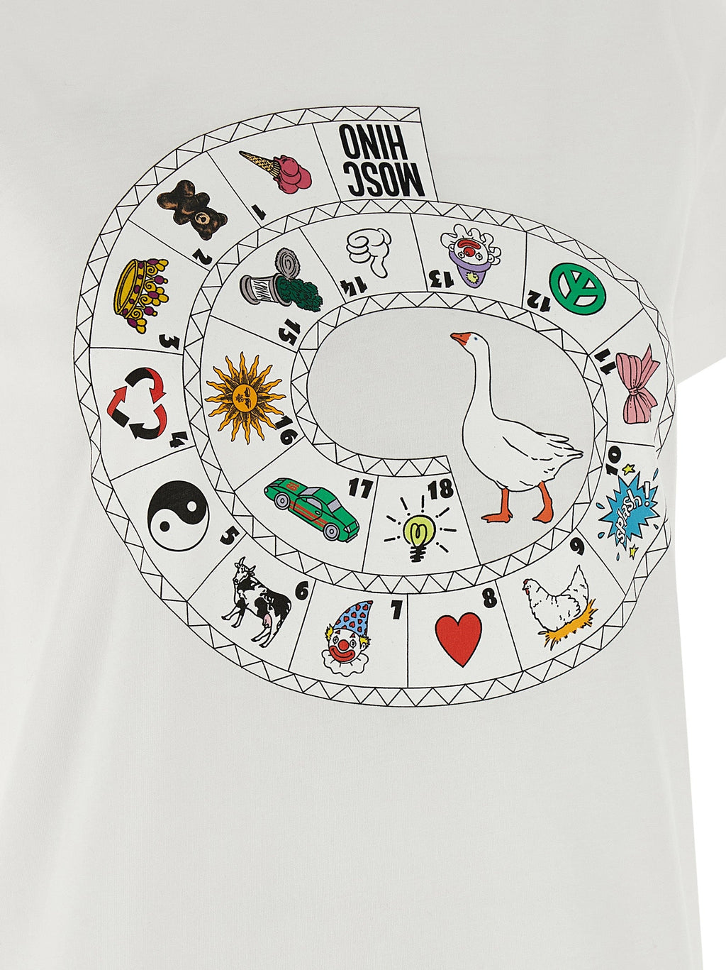 Moschino White Cotton T-Shirt