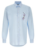 Moschino Blue Cotton Blouse