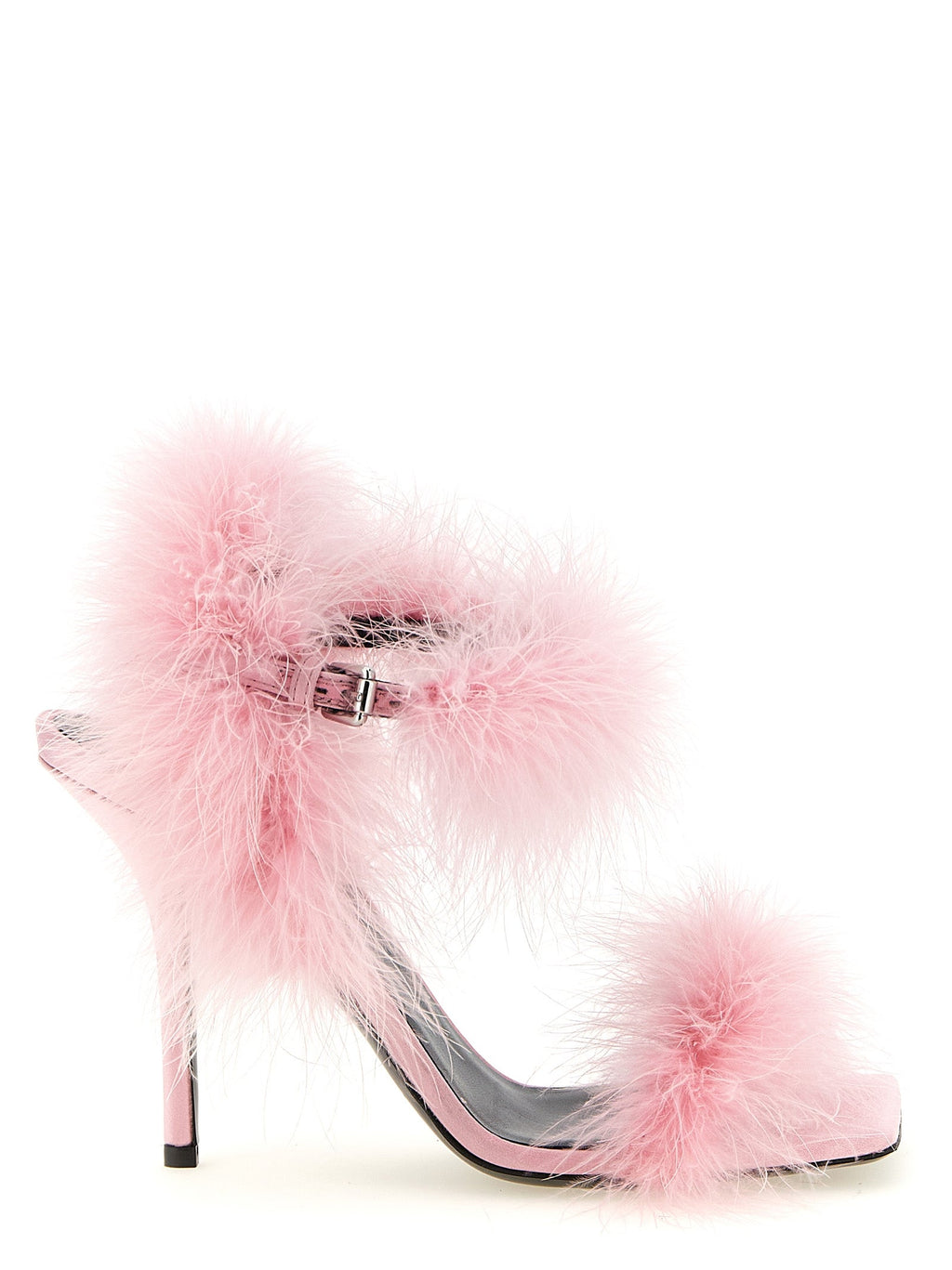 Moschino Multicolor Viscose Stiletto Heel Sandals