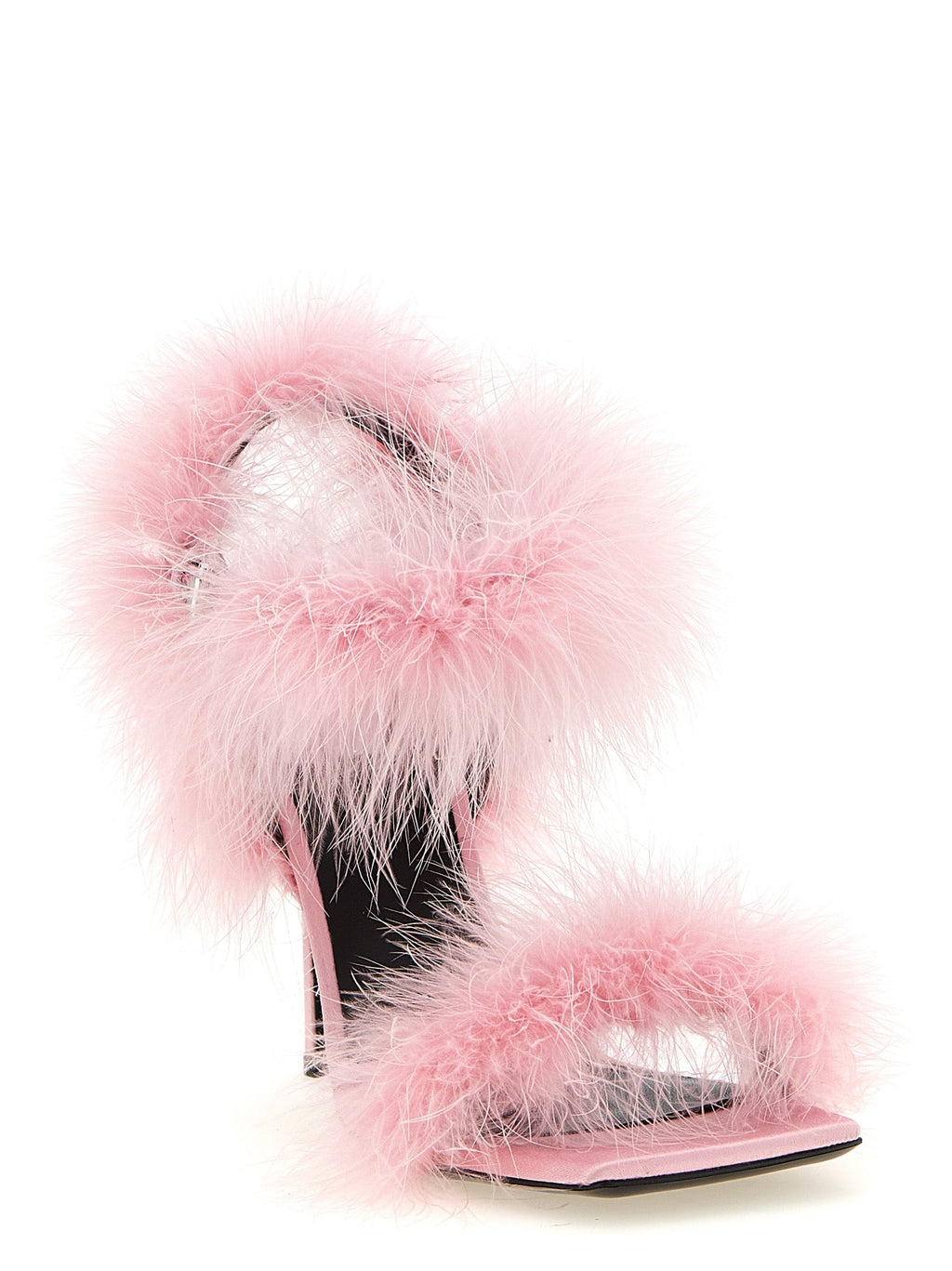 Moschino Multicolor Viscose Stiletto Heel Sandals