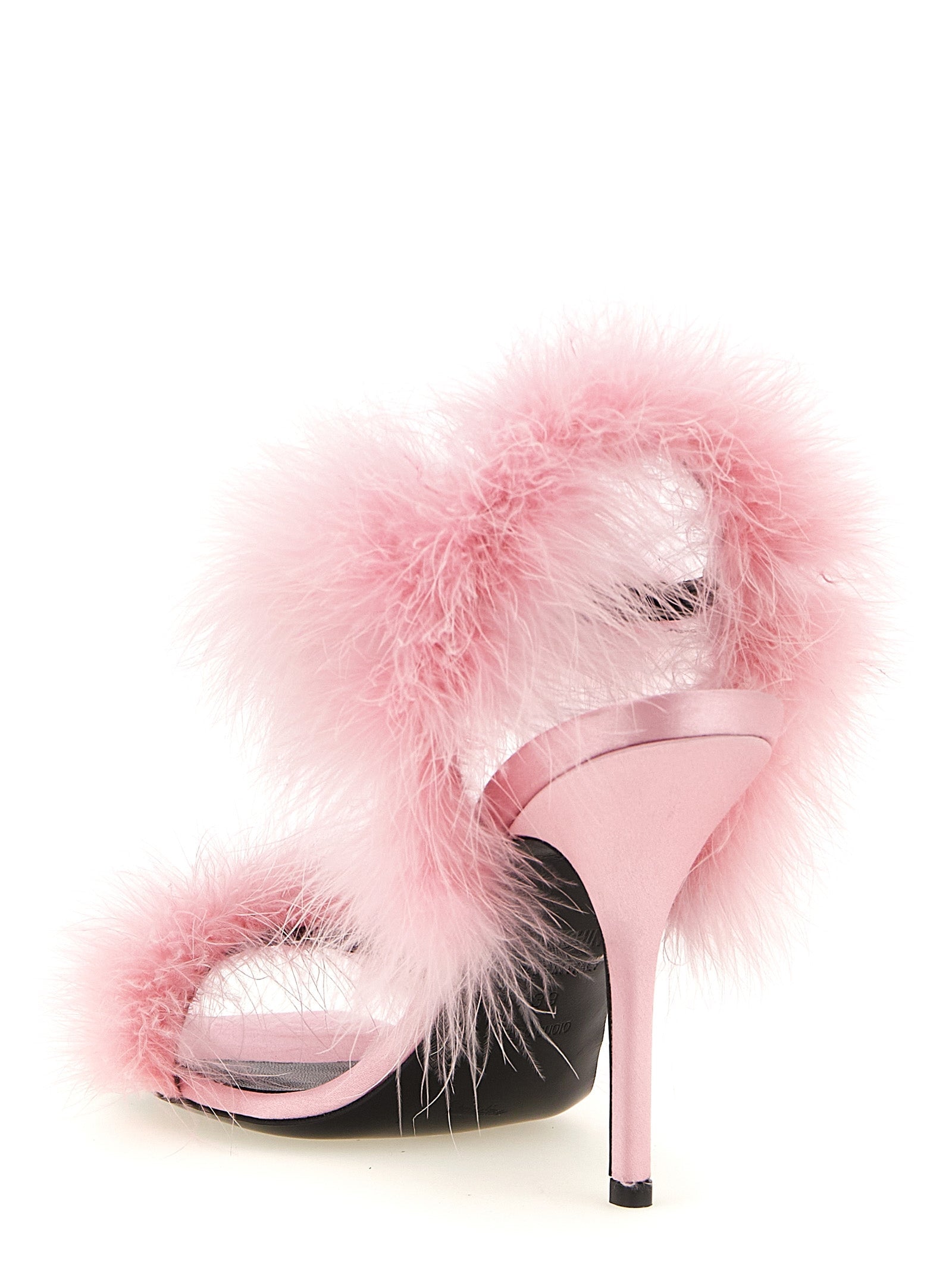 Moschino Multicolor Viscose Stiletto Heel Sandals