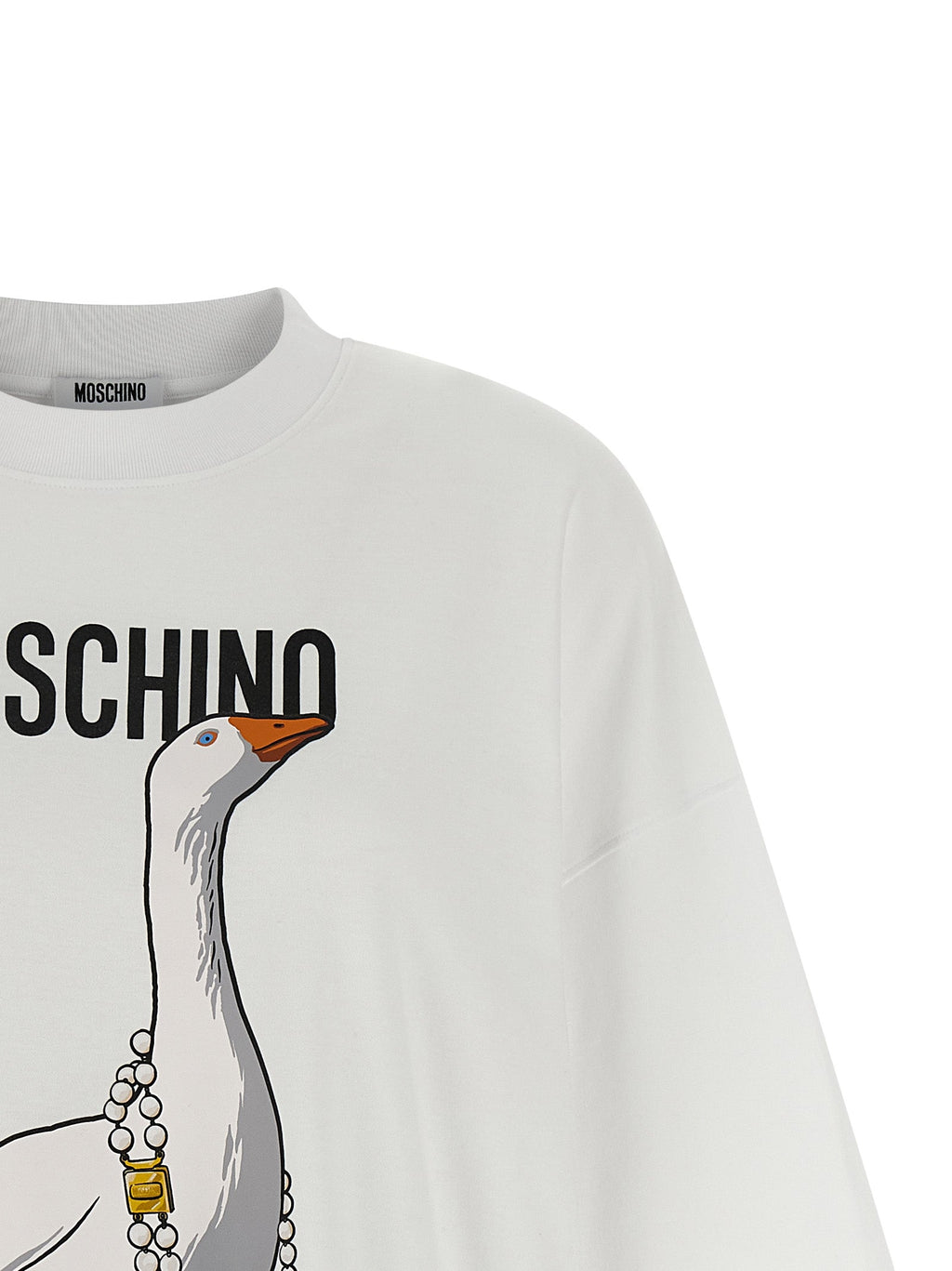 Moschino White Cotton Short Dress