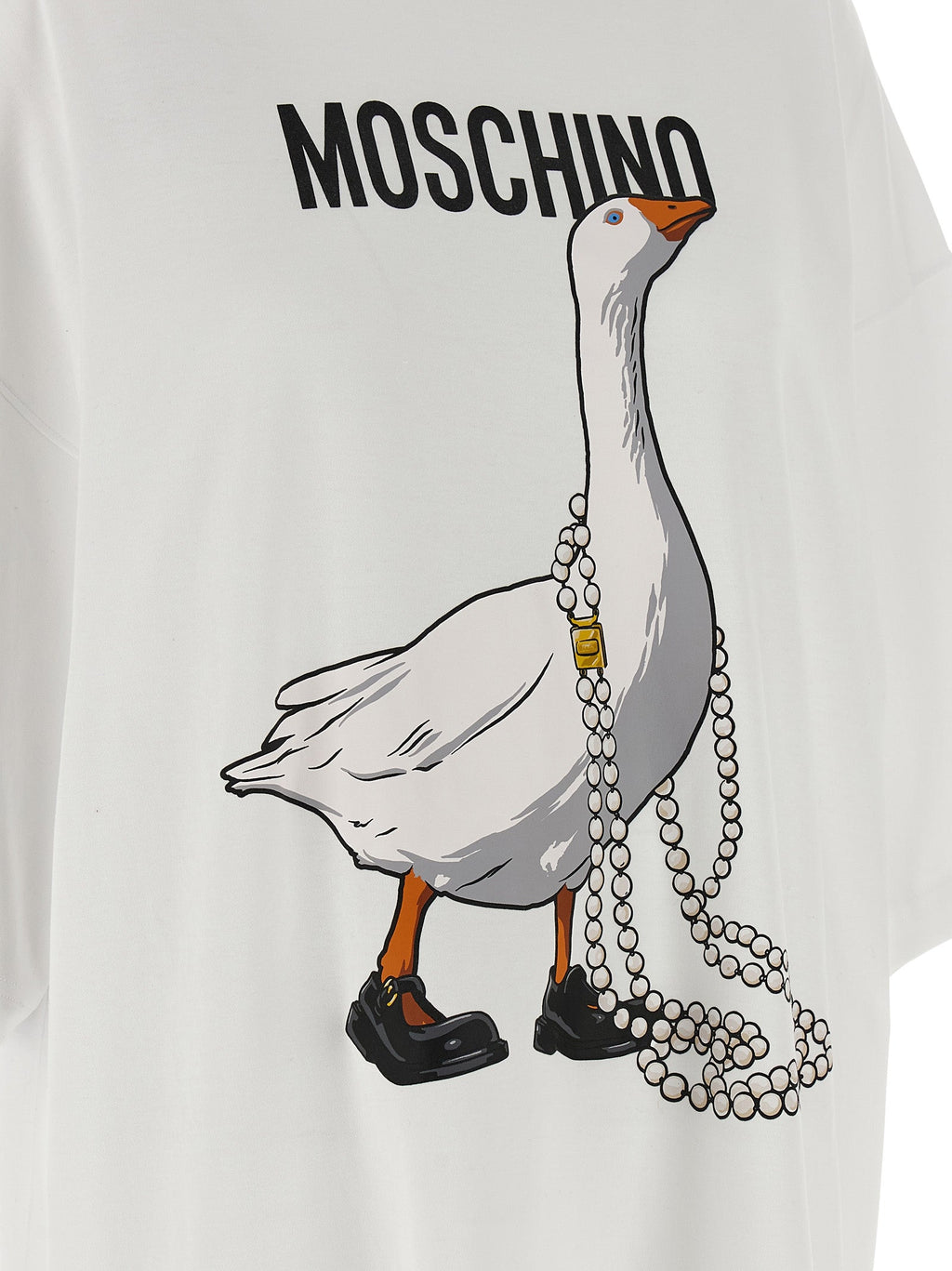 Moschino White Cotton Short Dress