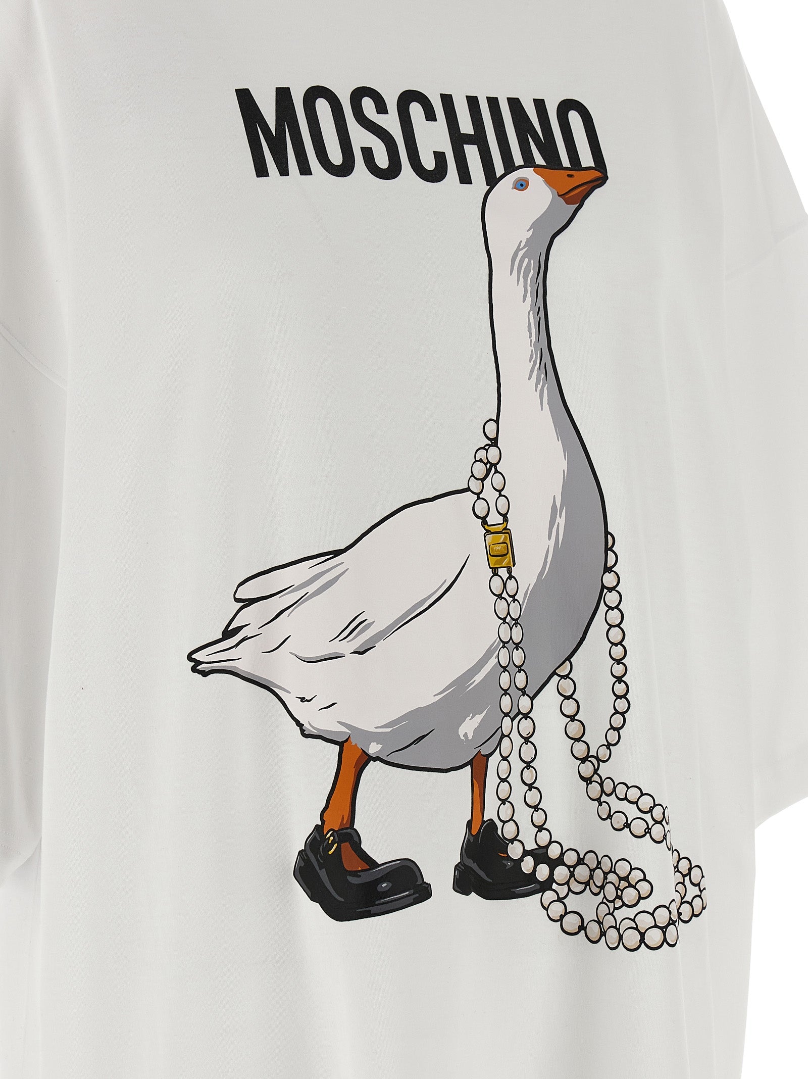 Moschino White Cotton Short Dress
