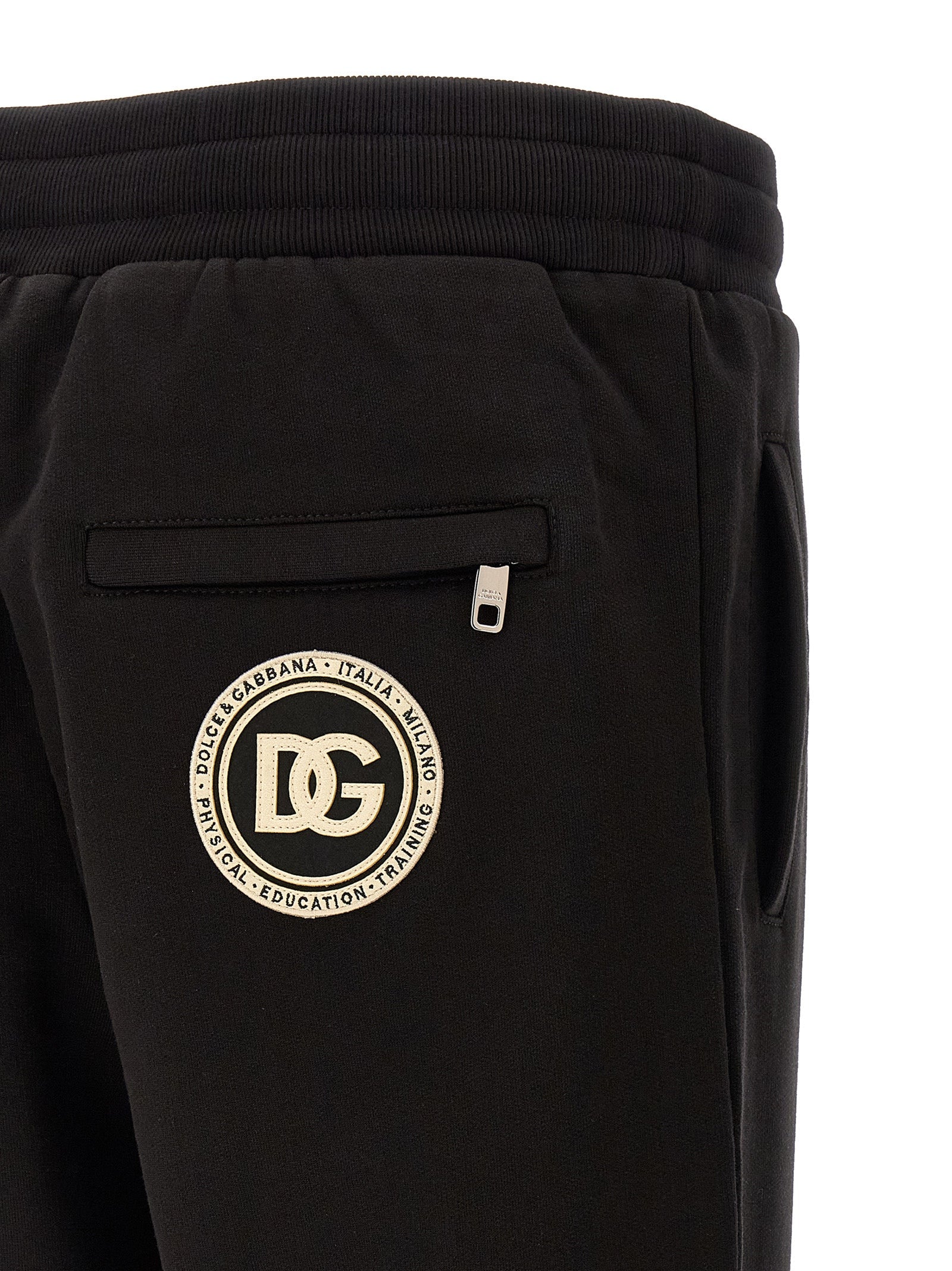 Dolce & Gabbana Black Cotton Joggers (Workout Pants)