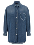 Moschino Blue Cotton Blouse